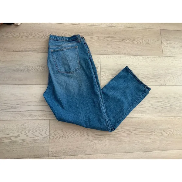 Abercrombie & Fitch The 90s Baggy Low Rise Jeans Womens 33/16R Y2K - Image 2