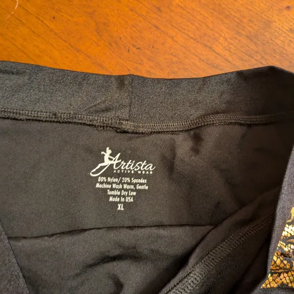 Artista Active Brown Hot Pants, Pole Shorts, Size XL - Image 10