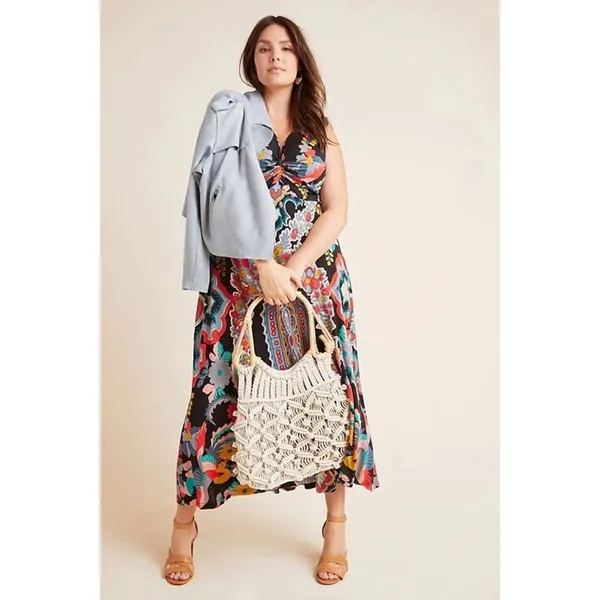 Anthropologie‎ Maeve Paisley Floral Sleeveless Maxi Dress Womens Size XS - Image 10