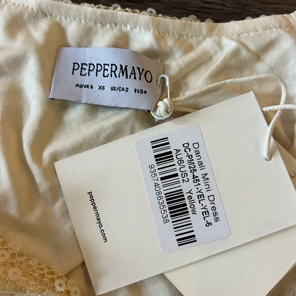 Peppermayo Danali Mini Dress - Yellow - Image 8