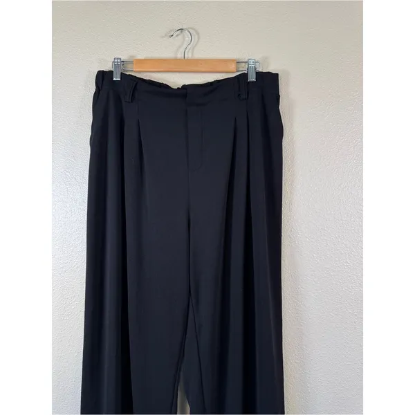 Halara Black Wide Leg Trouser Dress Pants Womens XL Classic Preppy Comfortable - Image 9