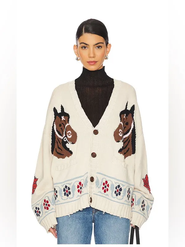 Found x REVOLVE Horse Cardigan in Multi - Image 3