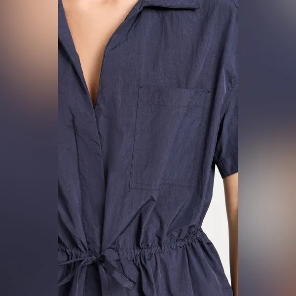 Sweaty Betty Anytime Romper S Navy Coastal Cool Travel Off Duty Euro Summer NWT - Image 16