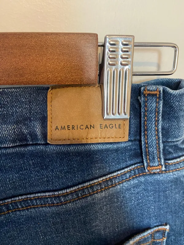 American Eagle Outfitters Dark Wash Jean Shorts - Image 3