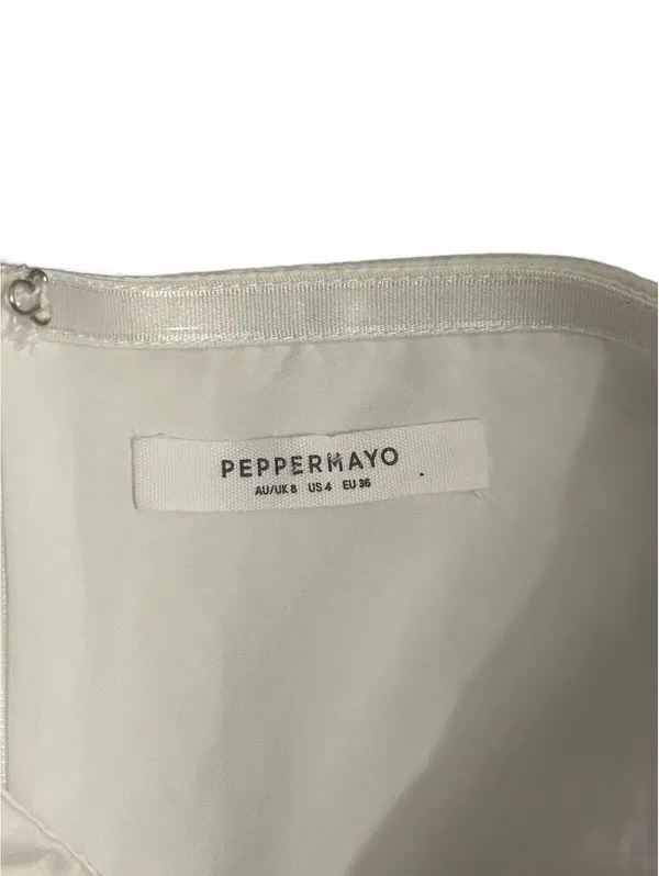 Peppermayo White Strapless Dress US 4 EU 36 - Image 3