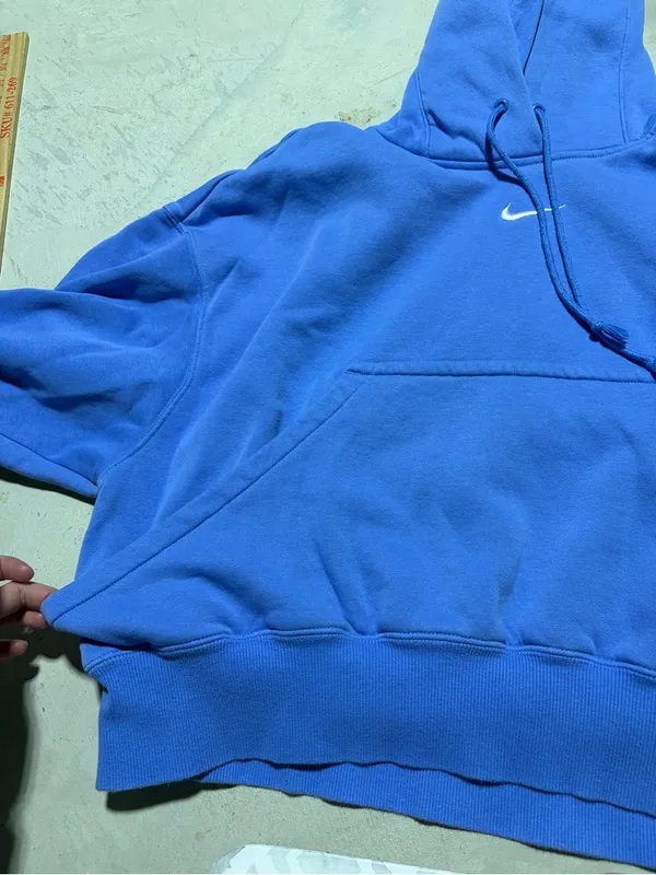 Nike blue Women's Hooded Pullover Sweatshirt XS - Image 2