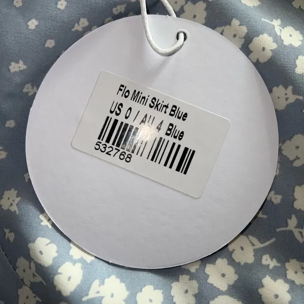 Princess Polly Flo Mini Skirt in Blue Size 0 New with tag - Image 7