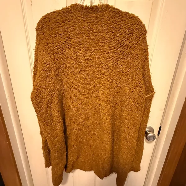 Free People Boucle Oversized Cardigan Sweater - Image 6