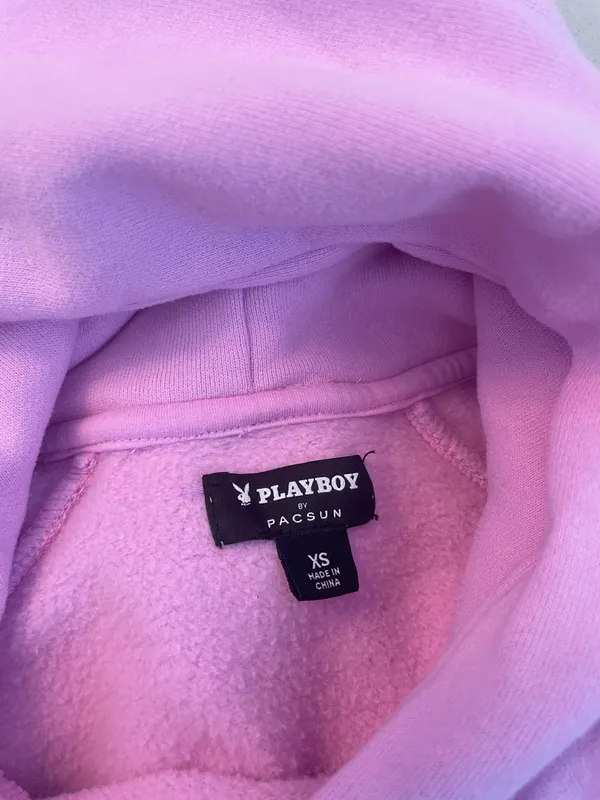 PacSun Pink Playboy Hoodie - Image 6