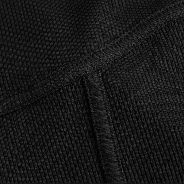 CIDER Solid Wide Leg Corset Rib Jumpsuit Black Minimalist Chic Vibe Size Large - Image 11