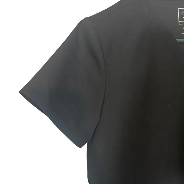 Cherokee Black Short Sleeve V-Neck Scrub Medical Professional Top Women Sz XS - Image 3