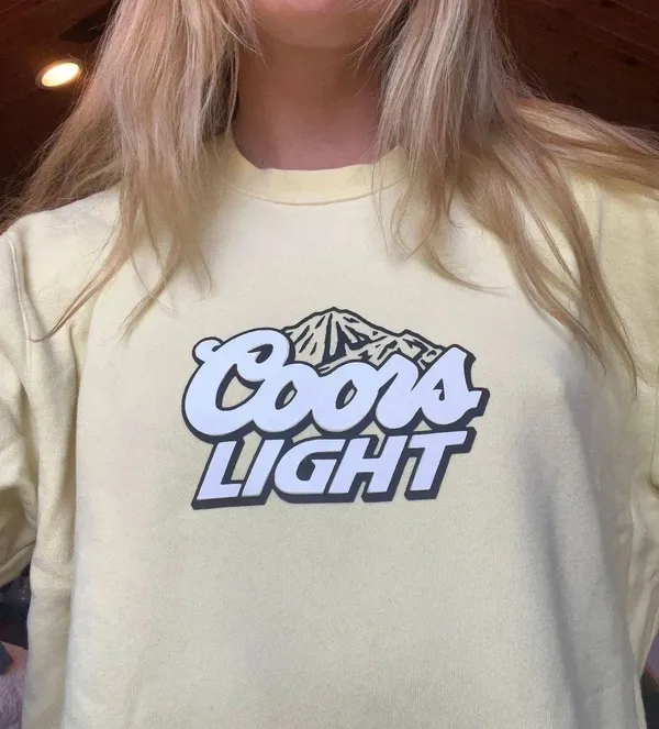 Coors Light Yellow Crewneck Size XL - Image 2
