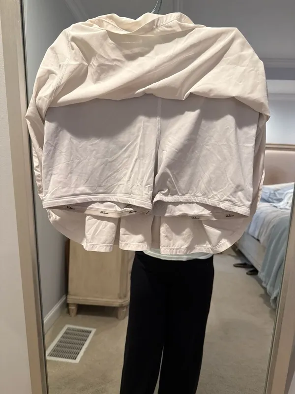 Lululemon Pace Setter Skirt White Ruffle Back Tennis Skort Size 8 - Image 2