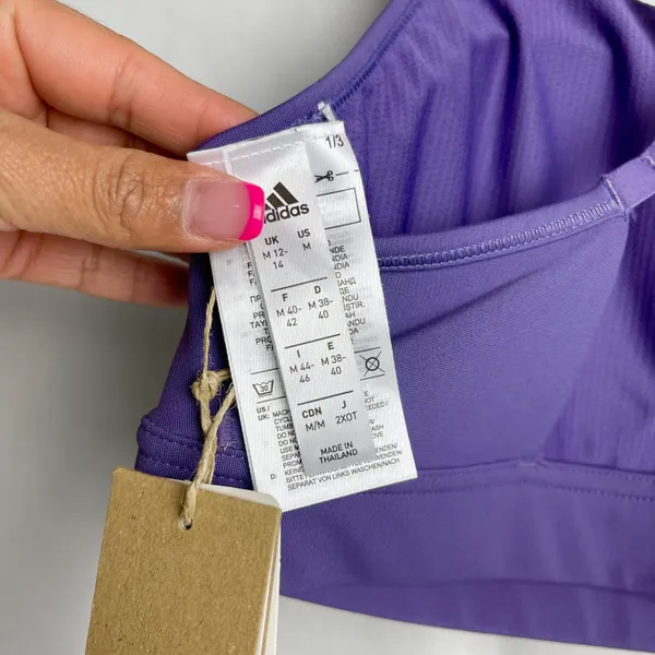 Adidas Purple Sports Bra - Image 4