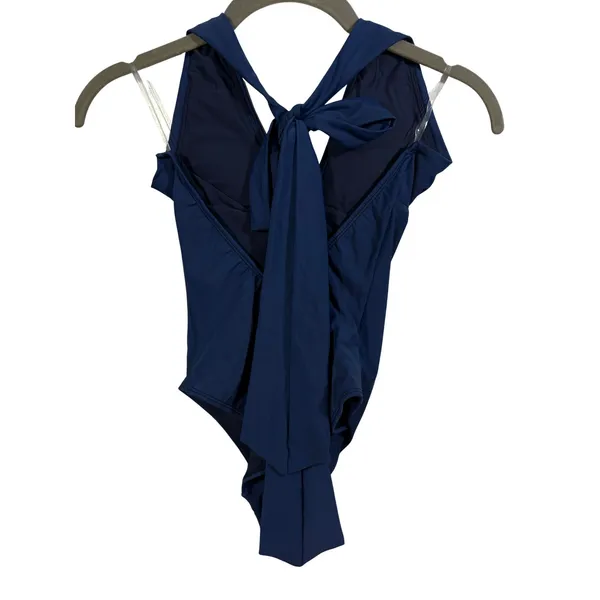 Alice + Olivia x PQ Swim Navy Cross Front One Piece Swimsuit NVY-2207P XS - Image 5