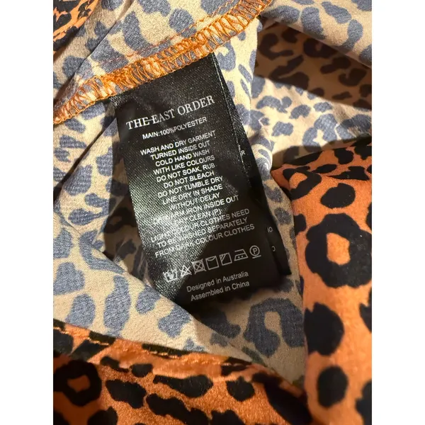 The East Order Sahara Leopard One Shoulder Midi Dress L NWT - Image 10