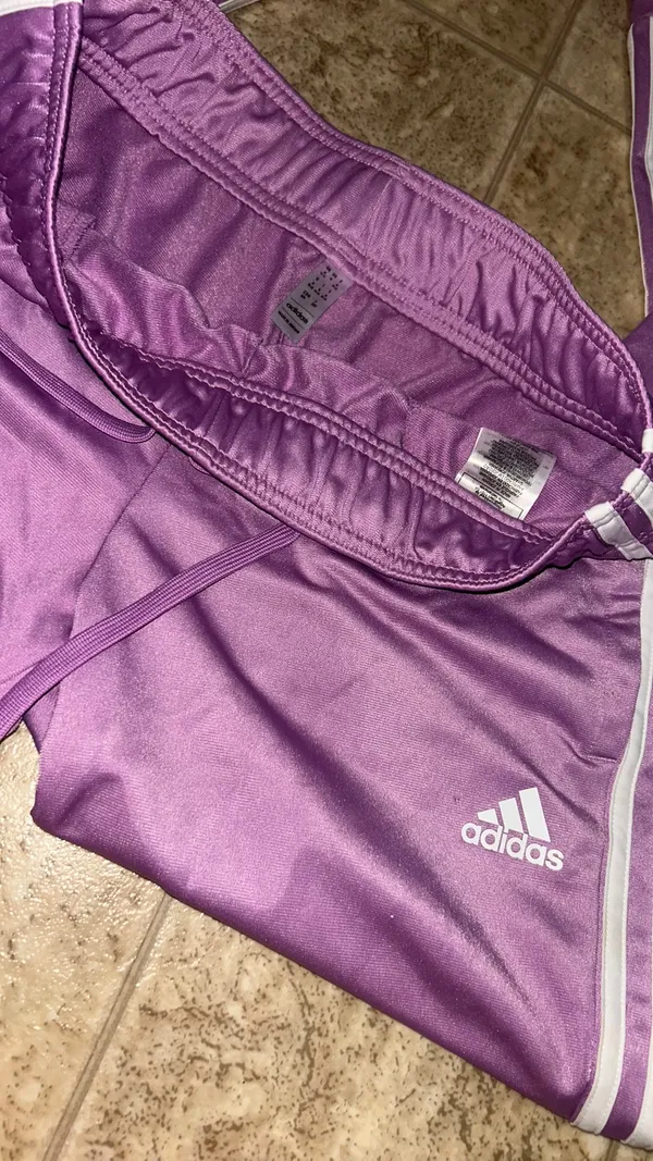 Purple adidas pants  - Image 3