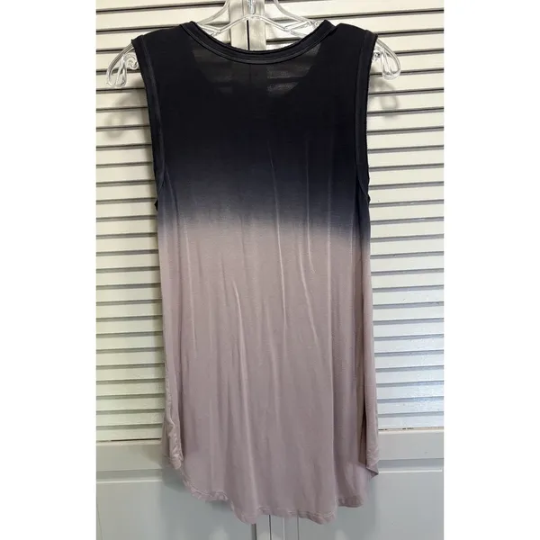 American‎ Eagle Soft & Sexy Ombré Tank Top Size XS Relaxed Pink/Gray Flower - Image 4