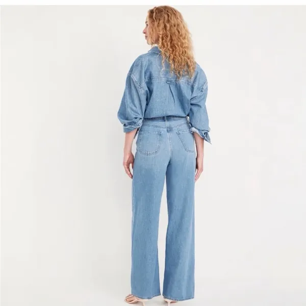 Old navy NWT baggy wide leg high rise sz 4 - Image 2
