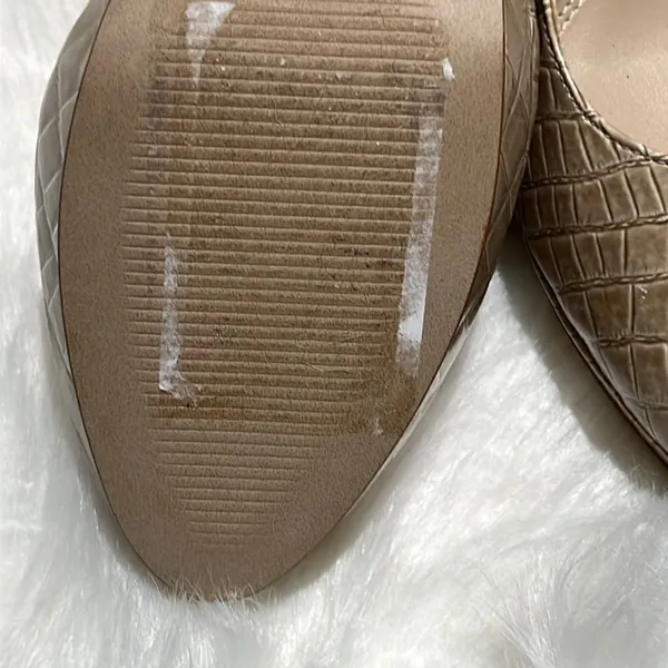 NWOT Ellen‎ Tracy Nude Crocodile Embossed Pump Heels Size 6M. B65 - Image 10
