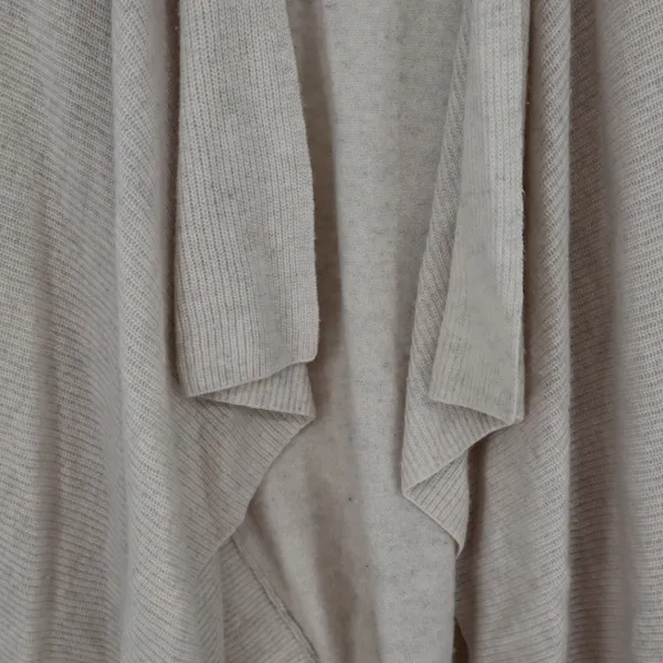 Nanette Lepore Cashmere Drape Vest S 100% 2-Ply Neutral Old Money Quiet Luxury - Image 7