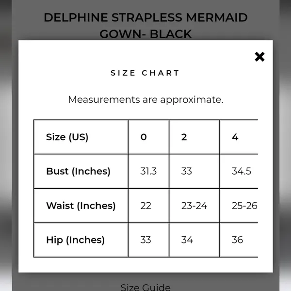 Moda Glam Delphine Strapless Mermaid Gown Black - Image 13