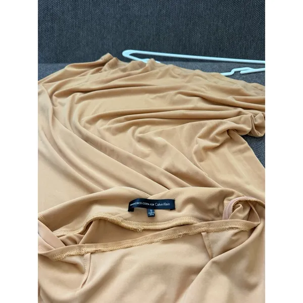 Francisco Costa For Calvin Klein Strappy Camel Maxi Dress Sz. 0 - Image 7