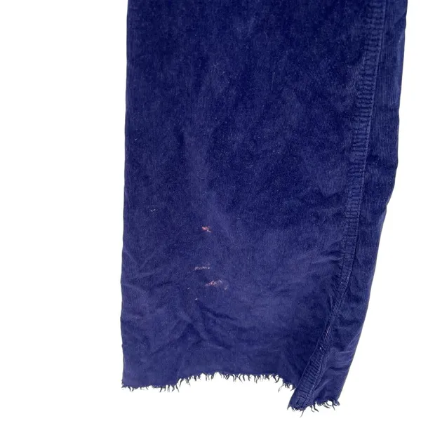 Free People We The Free Jayde Cord Flare Pants Raw Hem‎ Blue Size 29 - Image 5
