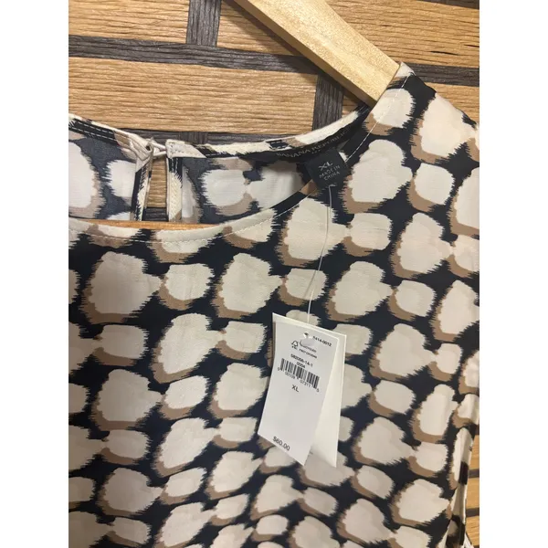 Banana‎ Republic Cream And Black Tank Top Size XL - Image 5