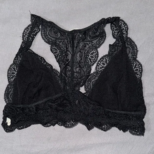 Black Lace Bralette Size M - Image 2