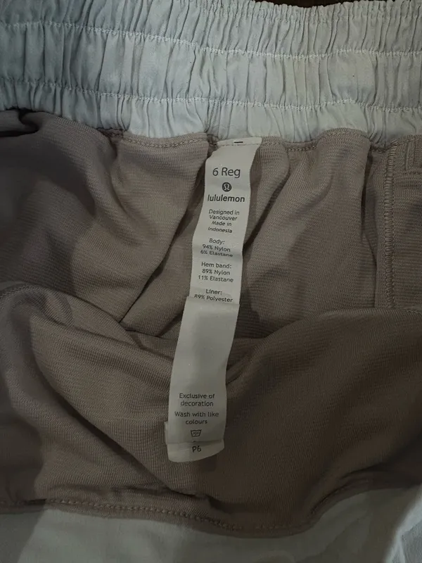 White Lululemon Hotty Hot Shorts 2.5" - Image 3