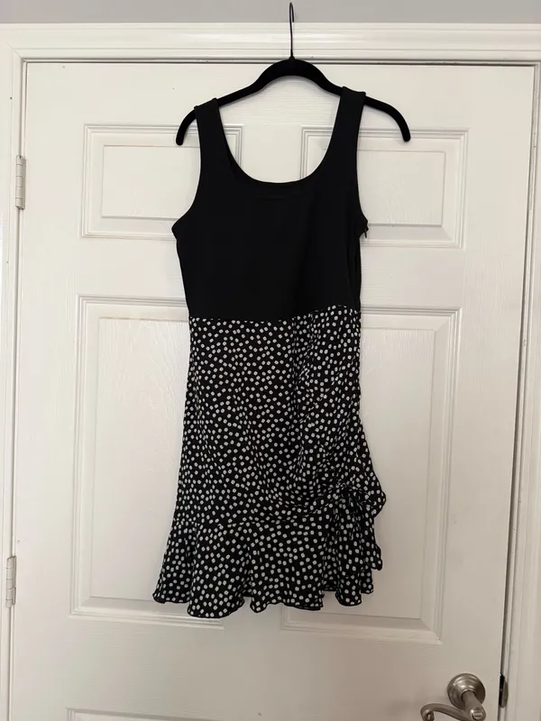 SHEIN Black & White Polka Dot Mini Dress - Image 2