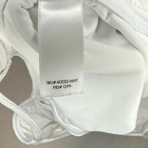 Andie Swim The Paloma White‎ Ribbed One Piece Swimsuit SIZE XXL - Image 6