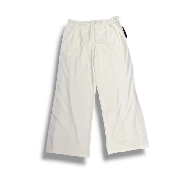 Anthropologie Daily Practice Track Pants Womens L White Navy Wide Leg NWT - Image 2
