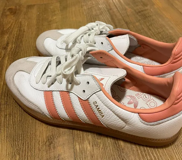 Pink Adidas Samba White - Image 3