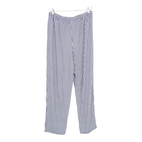 Charter Club Intimates Pajama Pants Womens Medium Blue Gingham Check Stretch - Image 7