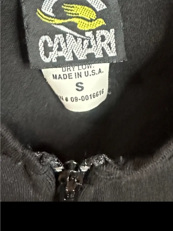 Canari Black Sleeveless Zip Performance Tank with Logo - Image 5