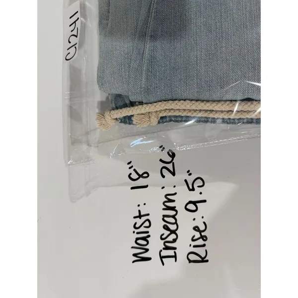 One Teaspoon Shabbies Jeans Women Sz L Drawstring Boyfriend Distressed Blue‎ - Image 6