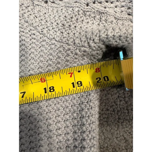 Pendleton Light Blue Cotton Knit Sweater Textured Minimalist Pullover L - Image 12