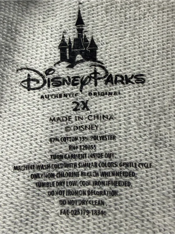 Disney Official Parks Crewneck Sweatshirt Mickey Mouse Magic Kingdom 1971 2XL - Image 3