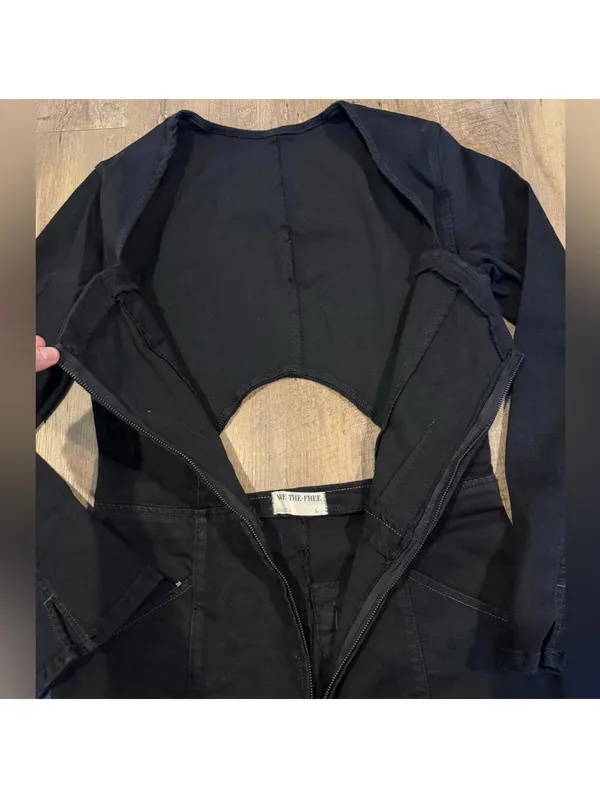 NWT Karly Jumpsuit in Night Rider FREE PEOPLE Large - Image 6