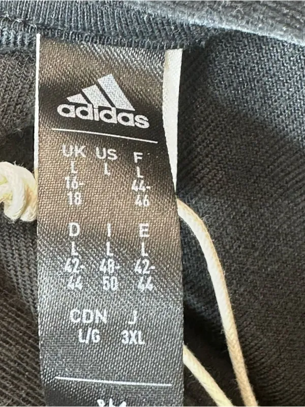 Adidas Women's Large Black Velour Half-Zip Hoodie with Gold Logo - Image 7