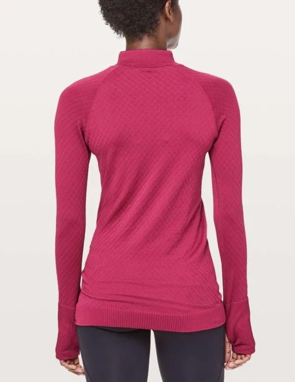 Lululemon Rest Less 1/2 Zip Star Ruby - Image 3