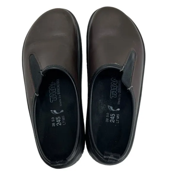 BIRKENSTOCK Tatami Brown Leather Clog Mule - Image 7