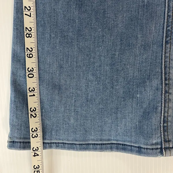 7 For All Mankind Womens Light Wash A Pocket Flare Leg Trouser Jeans Denim Sz 28 - Image 7