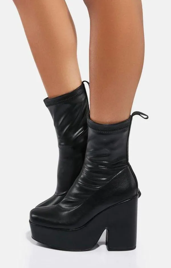 Heel Platform Boots - Image 6