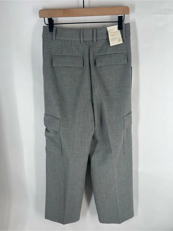 Aritzia Babaton Spotlight Cargo Pant Heather Medium Grey Size 4 NWT - Image 6