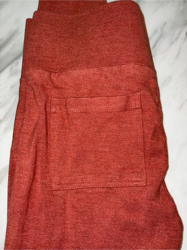 Lou & Grey for LOFT Terracotta Rust Knit Pocket Leggings Size S - Image 5