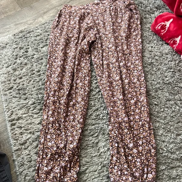 AERIE Homebody‎ Jogger Pant In Mauve Floral size XS - Image 5