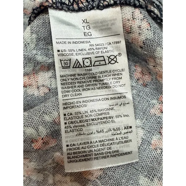 NWT Old Navy Black Floral Cami Sun Dress Smocked Back Cottagecore‎ Summer XL - Image 7